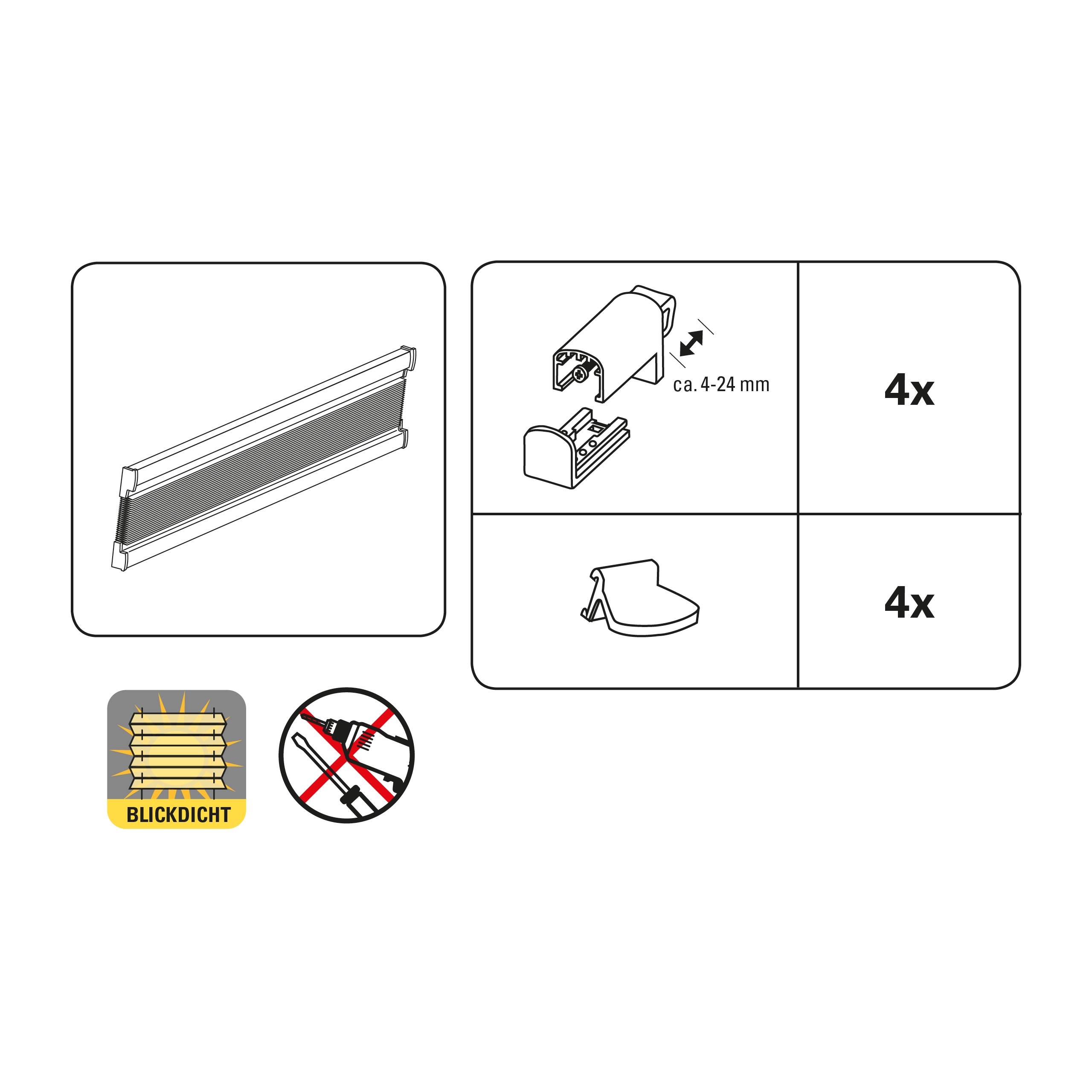 easy fix pliszé katy két kezelő sínnel fehér / szürke easy fix pliszé katy két kezelő sínnel fehér / szürke
